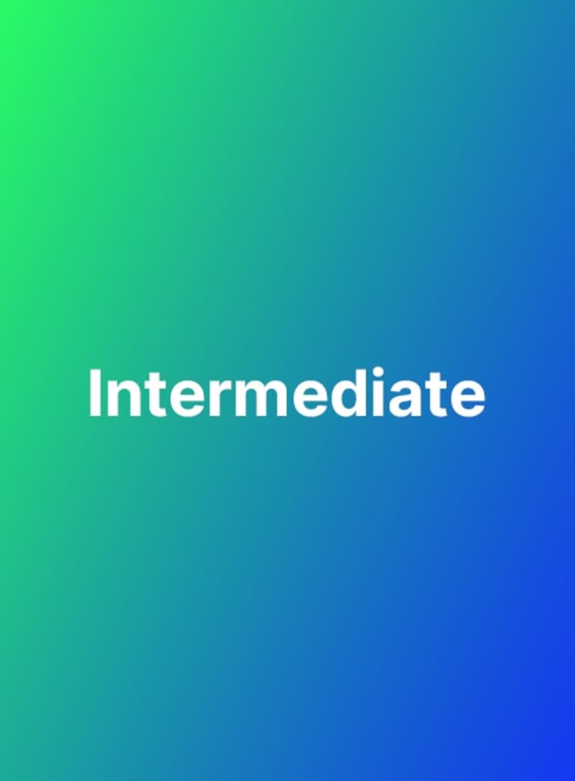 Intermediate