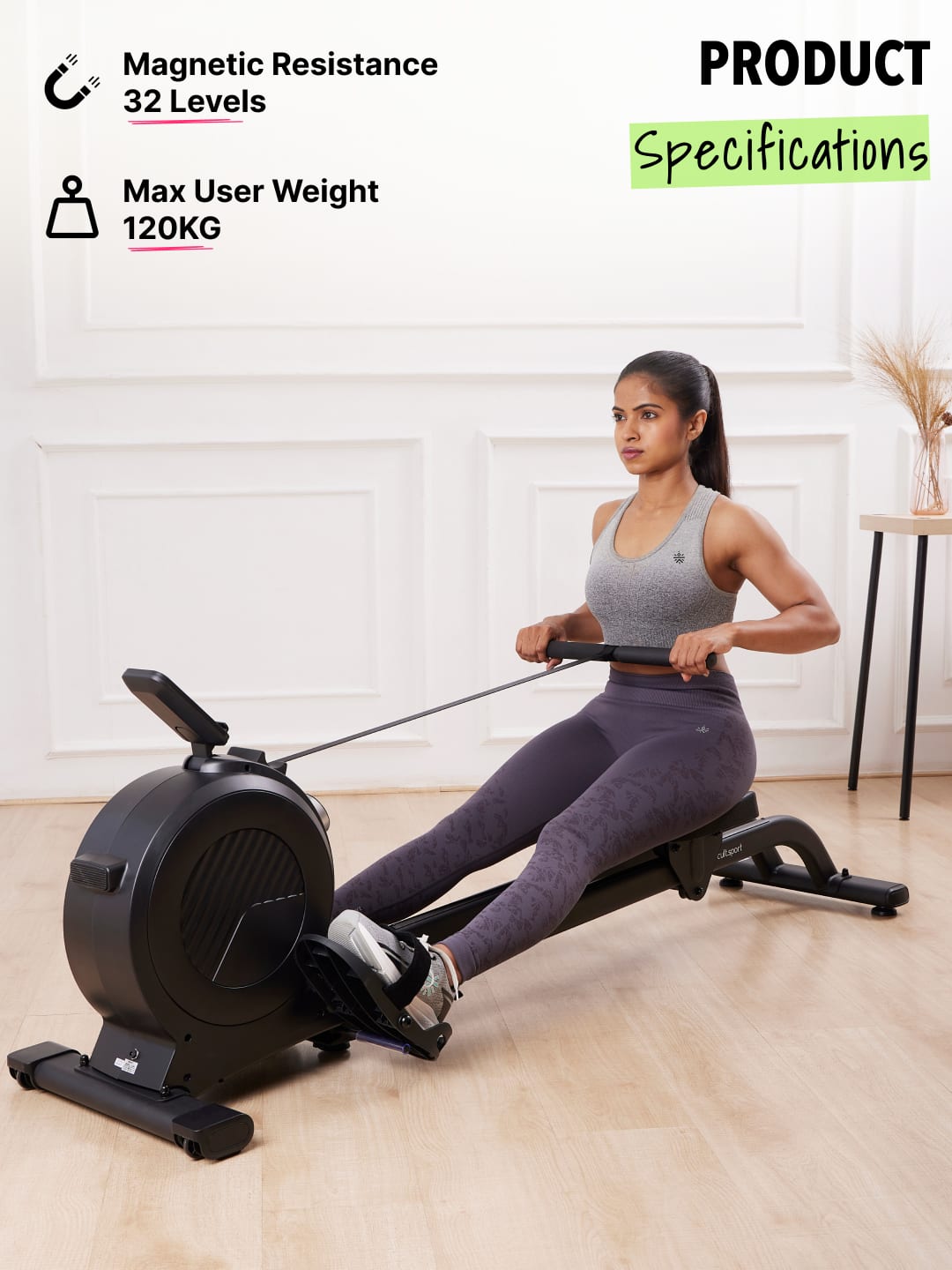 Seated Elliptical Machine Home Gym Workout Equipment for Men & Women 120kg  Cap 