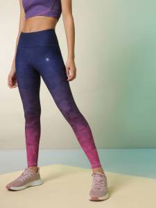 Buy Snug Fit Active Ankle-Length Tights in Blue Online India, Best