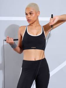 CULTSPORT Medium Impact Cross Back Sports Bra | Breathable | Removable Cups  Moisture-Wicking | Yoga, Pilates, Gym Bra for Women