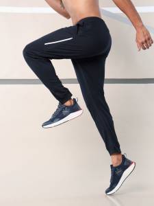 Buy PIPIN Black Solid Polyester Skinny Fit Girls Joggers