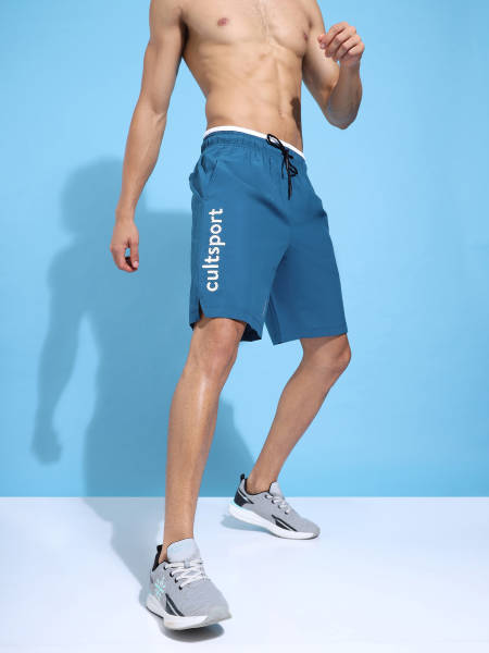 Active Shorts with Placement Print