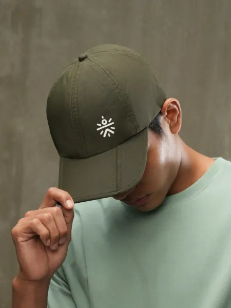 cult Foldable Cap Unisex Adjustable Strap Olive
