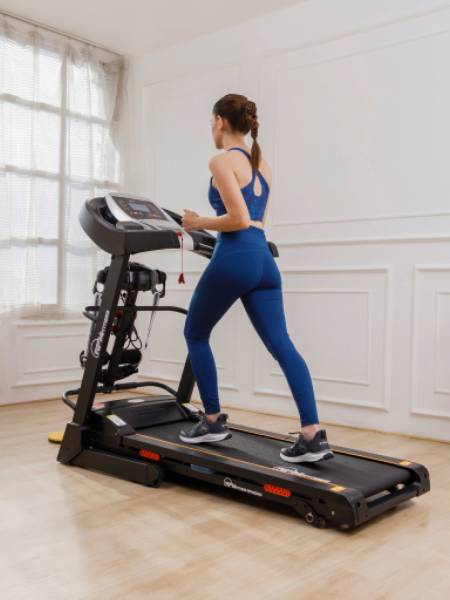 RPM3000 3.5HP DC Treadmill | 3-level Manual-Incline & Massager | Max Weight-110kg | Max Speed-14kmph (with 6 Months extended warranty)