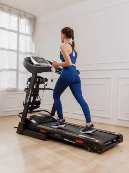 RPM3000 3.5HP DC Treadmill | 3-level Manual-Incline & Massager | Max Weight-110kg | Max Speed-14kmph (6 Months extended Warranty only on Cultsport.com)