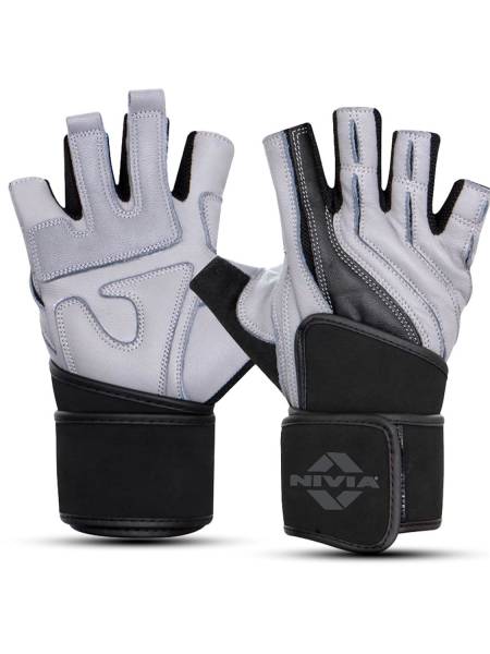 Nivia PRO SNIPER Gym & Fitness Gloves (Black, Grey)