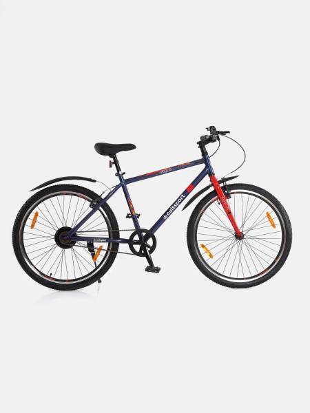 Vegas26Blue Steel Single Speed 26 inch City Bike Double Wall Rim Free Trainer Sessions, Cycling Event