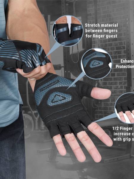 Nivia Taipen 2.0 Fitness Gloves Large-Blue