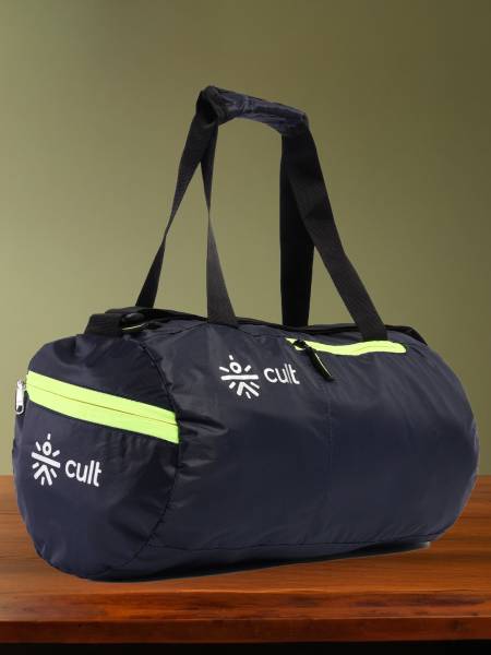 Cult 20 Litre Gym/Duffle Bag for Men & Women | Duffle Bag with Side Pocket & Shoulder Strap | Comfortable Handle | Neon