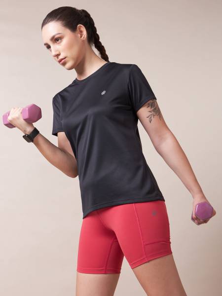 Solid Active T-shirt with Logo