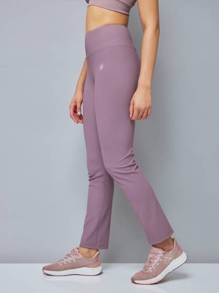 Solid High Waist Straight Pants with Pocket