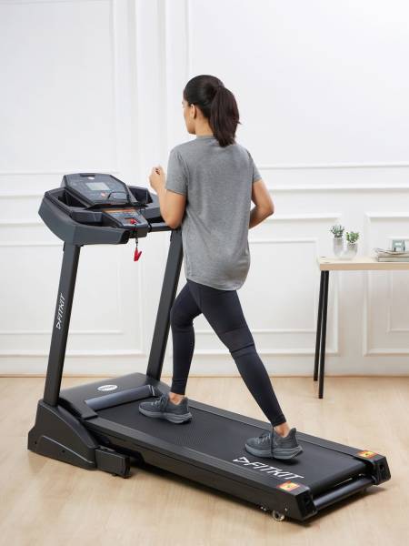 F7, 4HP Powerful Motor treadmill with Max weight 120kg, Max speed 14 km/hr & 2 level Manual Incline (6 Months extended Warranty only on Cultsport.com)