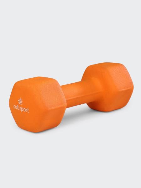 4kgx1 Neoprene Dumbbell | For Home Gym Exercises | Neoprene Coating with easy grip | 1 Piece (6 months extended Warranty only on Cultsport.com)