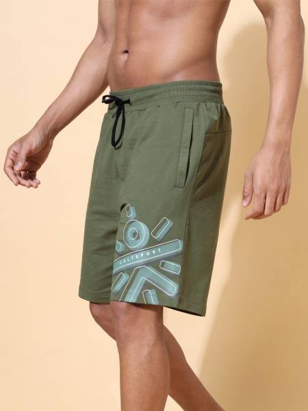 Comfort Shorts with Logo Print
