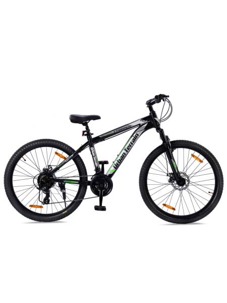 UT1000S26Grey Steel 21 Speed Shimano Gear 26 inch Mountain Cycle, Dual Disc Brake, Front Suspension, Grey, Free Diet Plan, Free Trainer Sessions, Cycling Event (Free Doorstep Installation)
