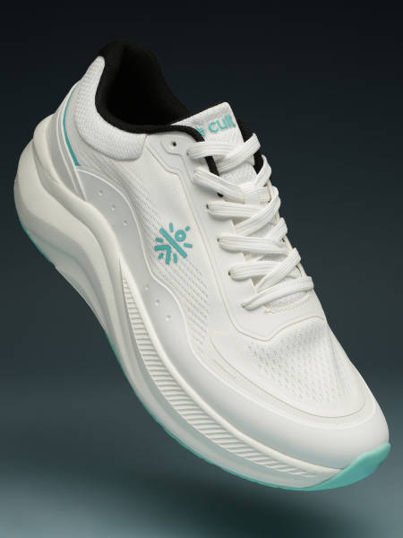 cult Men's FlowPro Running Shoes - White/Sea Green