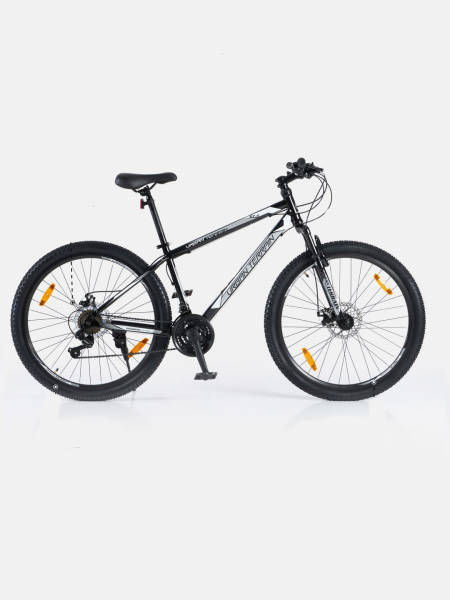 UT1000 Steel 21 Speed Shimano Gear 27.5 inch Mountain Cycle, Dual Disc Brake, Front Suspension, Double Wall Alloy Rim, Black, Free Diet Plan, Free Trainer Sessions, Cycling Event (Free Doorstep Installation)