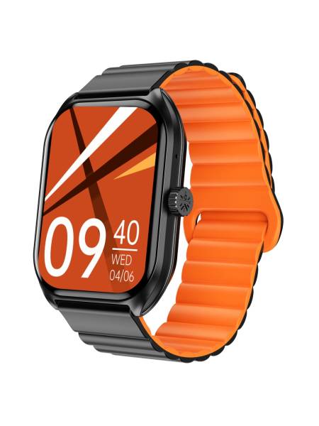Ace X1 2.04" Amoled Display,1000 NITS, Sleek & Premium Smartwatch(Orange Magnetic Strap)