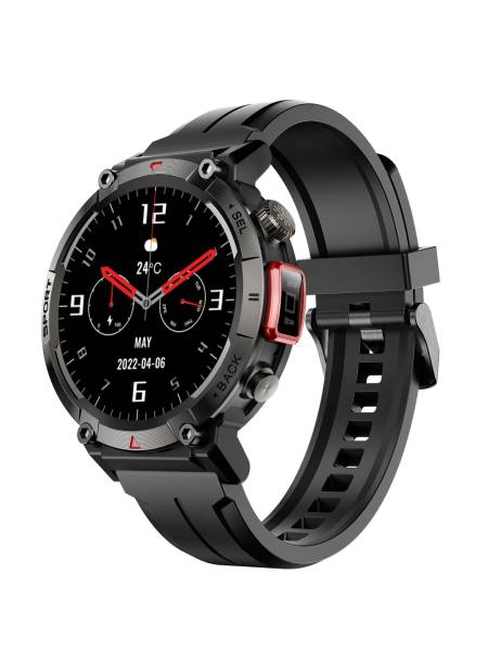 Cult Ranger XR1 - 1.43" AMOLED Display,Outdoor Rugged Smartwatch for Men, Bluetooth Calling, 8 Days Battery, Continous Heart Rate,100+ Sports mode, Live Cricket score, Built-in Flashlight, Free Strap