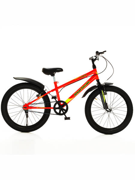 Kids Cycle Steel Single Speed 20 inch, Red, Ideal For 3.6 ft - 4.5 ft, Free Trainer Sessions and Cycling Event
