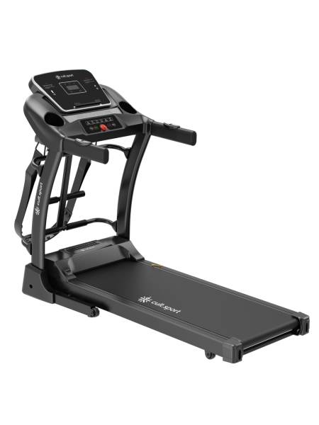 Smartrun Cardiff 3.5 HP Peak Treadmill, Max Weight: 100 Kg, Auto Incline, Massager, Diet Plan Services and Trainer Led Sessions. (6 months extended warranty only on Cultsport.com)