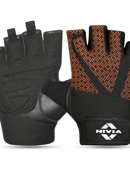 Nivia Prowrap 3.0 Weightlifting Gloves Large - Red