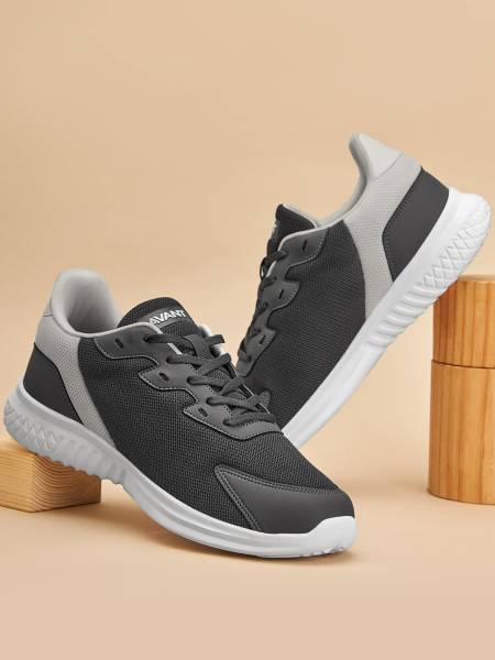 AVANT Men's Luxe Walking Shoes-D.Grey/White