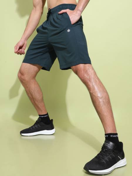Solid Active Shorts with Perforated Panel 
