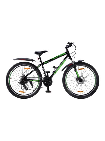 Mountain Cycle Steel 21 Speed 27.5 inch, Black, Ideal For 5.2 ft to 6 ft, Free Trainer Sessions and Cycling Event