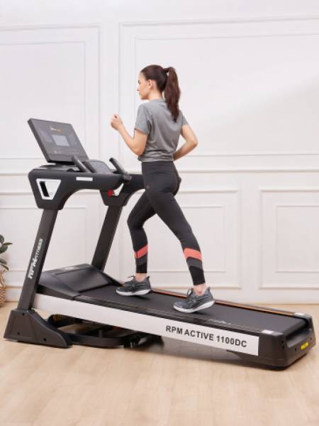 RPM Active1100DC Motorised Treadmill, Maximum weight: 140 Kgs, 5HP Peak (6 Months extended Warranty only on Cultsport.com)