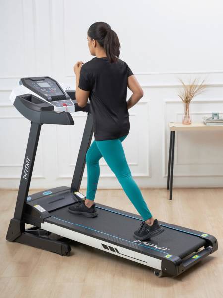 F10, 4.5HP Motor treadmill with Max weight 110 kg, Max speed 16 km/hr & 15 level Auto Incline (6 Months extended Warranty only on Cultsport.com)