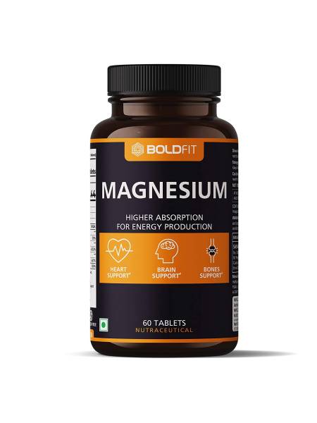 Boldfit Magnesium Complex 824mg Supplement - 60 Veg tablets