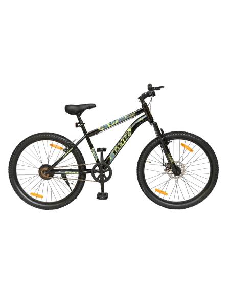 HRX Cycles by Hrithik Roshan GENZ26TBLACK Steel Single Speed 26 inch Mountain Cycle, Black, Free Trainer Sessions and Cycling Event