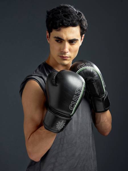 Premium Leather Boxing Gloves with Antimicrobial Lining