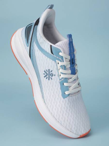 Men's AeroStride Running Shoes - White/Blue
