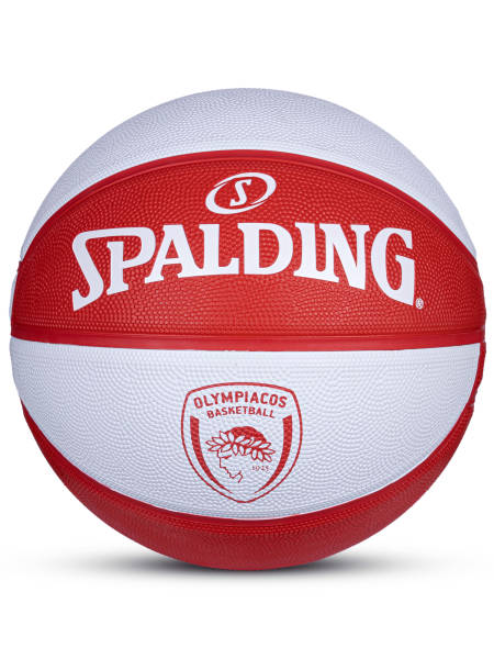 SPALDING Olimpia Basketball (White/Red, Size: 7)