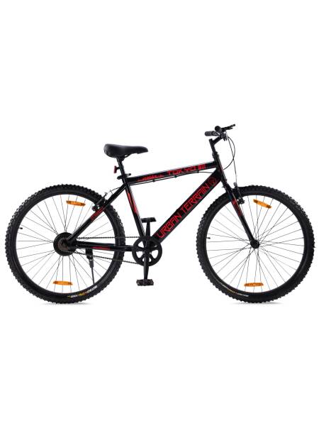 UT7000S27.5 Steel Single Speed 27.5 inch City Bike, Red, Free Diet Plan, Free Trainer Sessions ,Cycling Event (Free Doorstep Installation only on Cultsport.com)