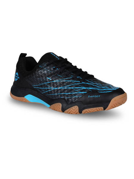 NIVIA Powerstrike 3.0 Badminton Shoes for Mens (Blue/Black)
