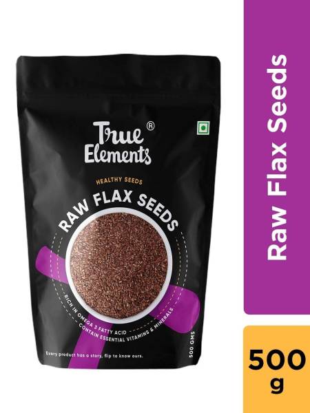 True Elements Raw Flax Seeds 500gm