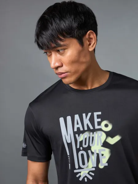 Men's Make Your Move Black Performance T-shirt