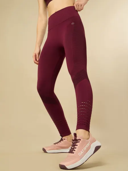 Red Seamless Sports Tights