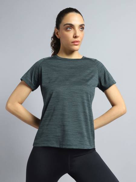 Women's Dark Grey Training Elevate Sculpt T-shirt