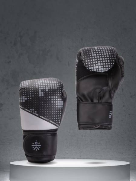 Cult Boxing Gloves for Men & Women | Foam Padding | Punching Bag Gloves for Boxing, Training, Kickboxing, Muay Thai, MMA | Grey