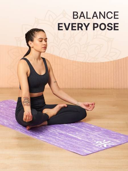Yoga Mat EVA 6mm Lavender with Carry Strap