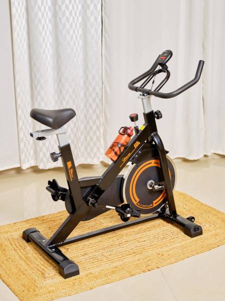 P2, Spin Bike Flywheel- 6kg, Max weight- 120 kg, Resistance Mechanism - Direct Contact, Orange (6 Months extended Warranty only on Cultsport.com)