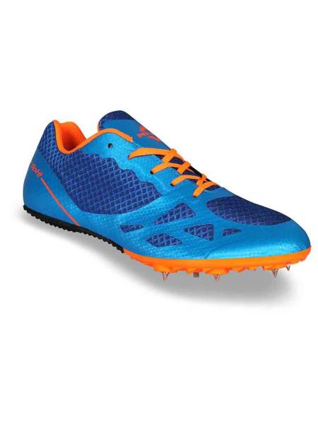 NIVIA Men Running Spikes Spirit Track and Field Shoes for Mens (Blue)