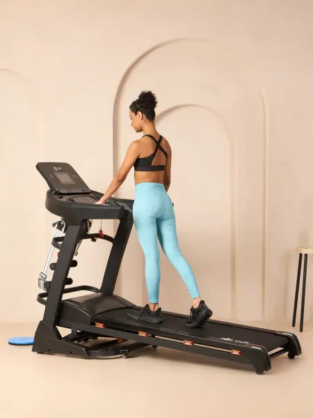 Cultrun M5 Multimode 5HP Peak Treadmill | 15-level Auto-Incline | Max Weight-130kg | Max Speed-18kmph (with Extended 6 Months Warranty)