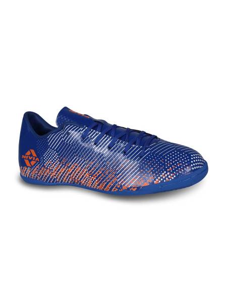 NIVIA Encounter 9.0 Futsal Shoes for Men (Royal Blue-Orange)