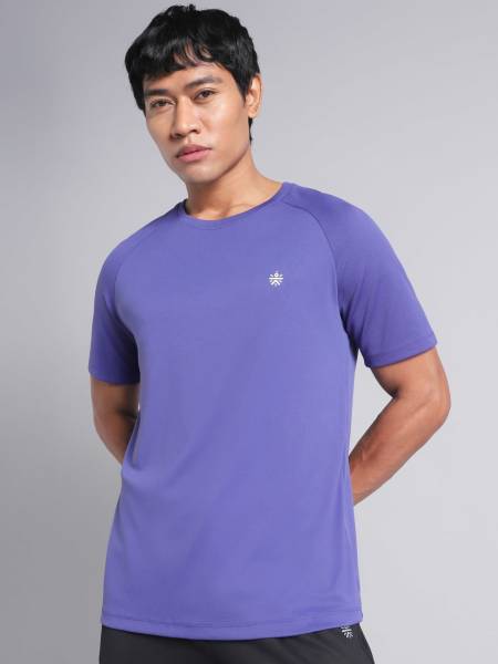 Men's Purple Training Essential Recycled Poly T-shirt