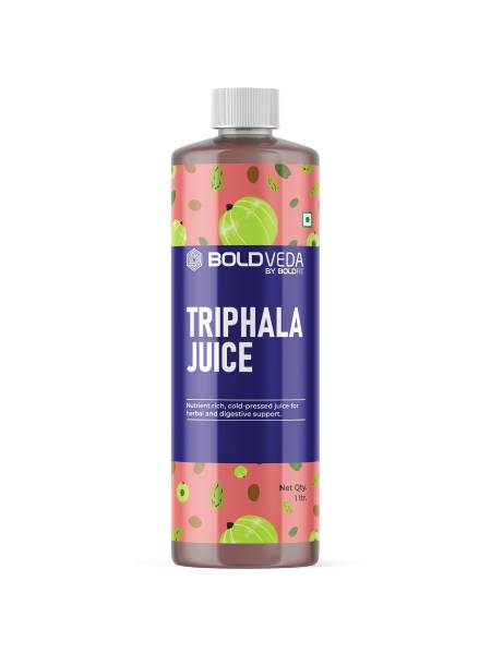 Boldveda Triphala Juice (Amla, Harhad, Behera) With Aloe Vera - 1 Liter